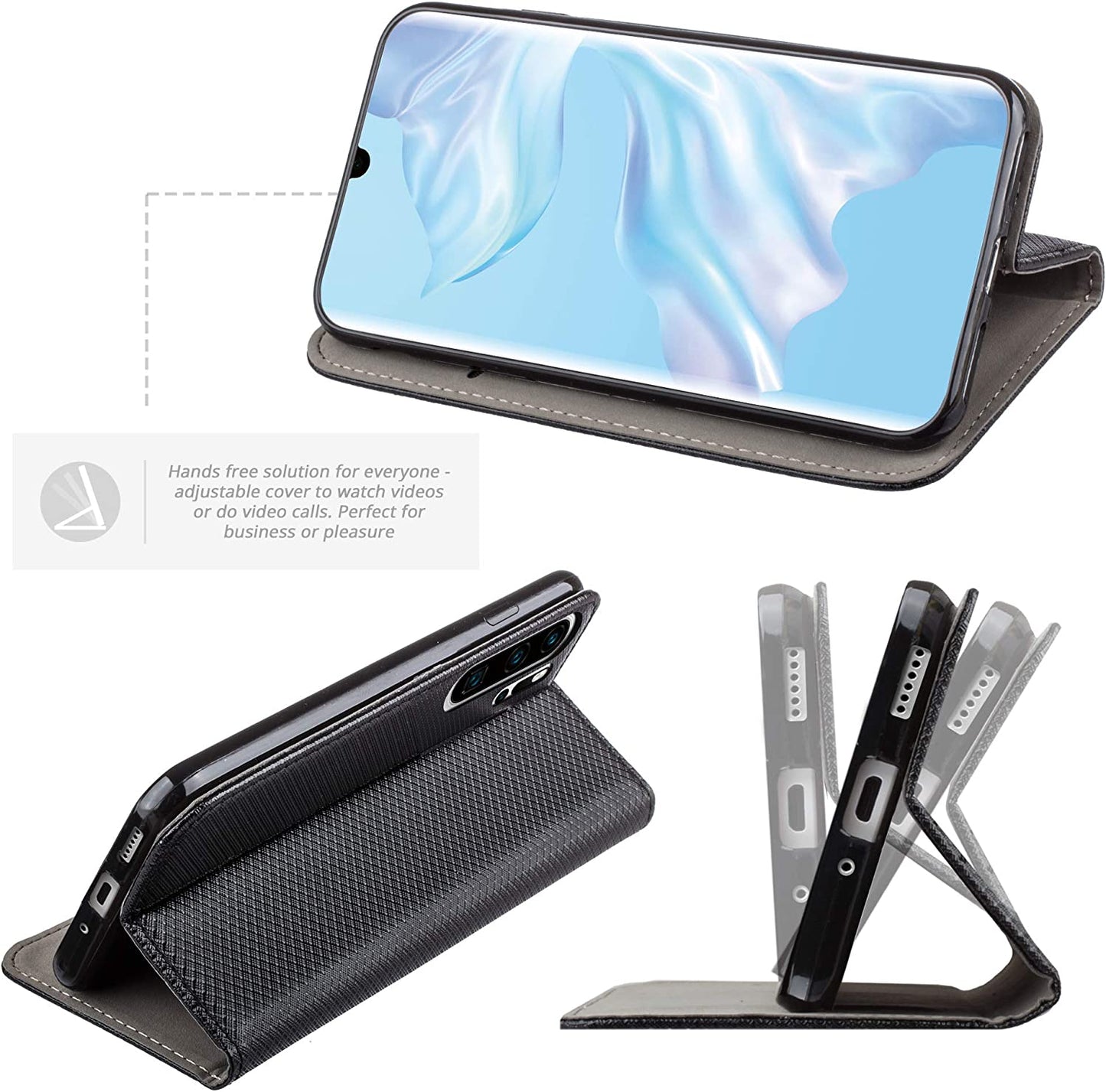 Smart Magnet booklet cover for HUAWEI P30 PRO 