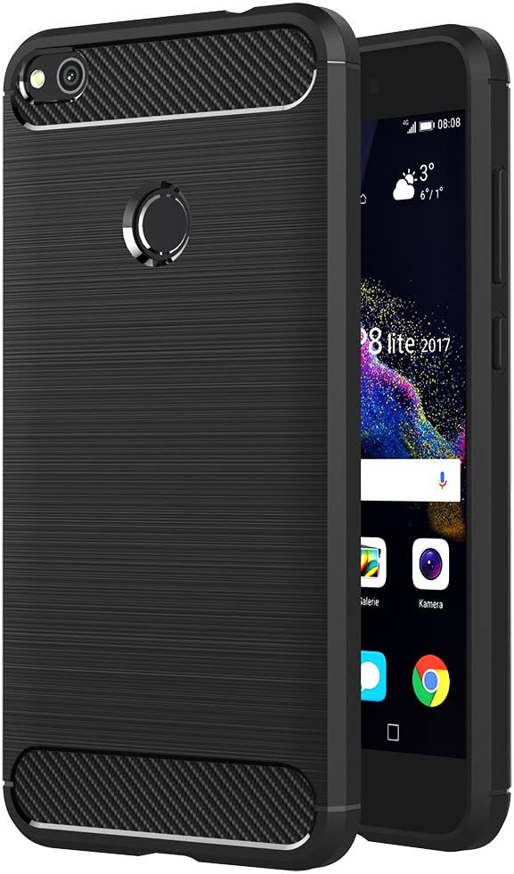 CARBON LOOK COVER for HUAWEI P8 LITE 2017