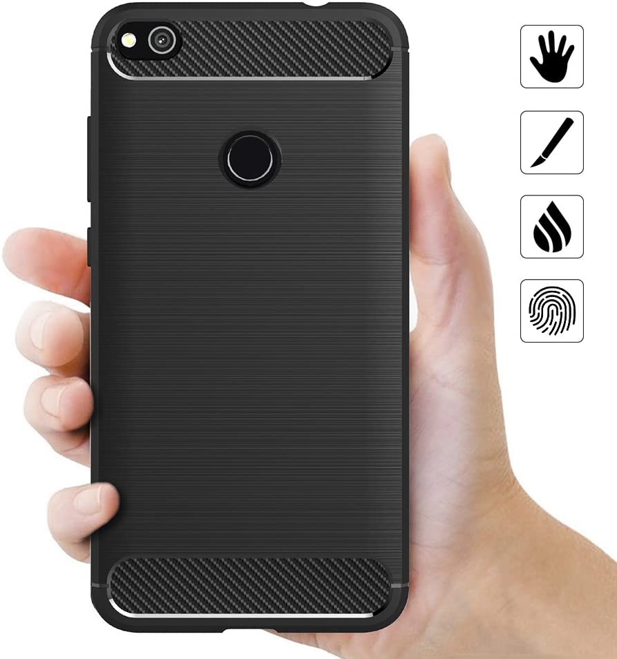 CARBON LOOK COVER for HUAWEI P8 LITE 2017