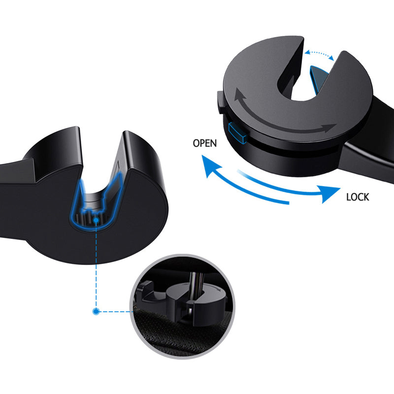 SOPORTE MAGNÉTICO PARA SMARTPHONE PARA COCHE - SOPORTE PARA TELÉFONO MÓVIL DE REPOSACABEZAS 