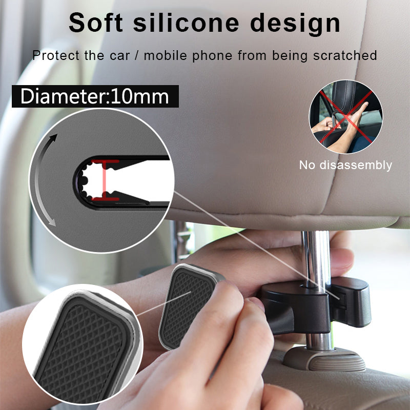 SOPORTE MAGNÉTICO PARA SMARTPHONE PARA COCHE - SOPORTE PARA TELÉFONO MÓVIL DE REPOSACABEZAS 