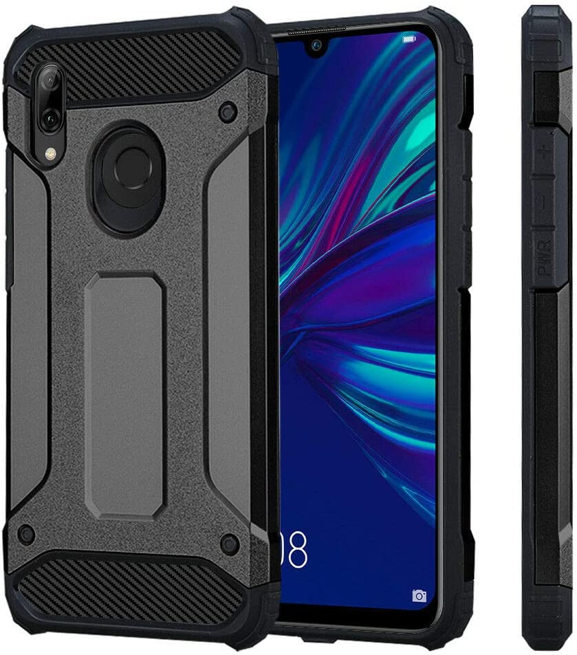 COVER ARMORED PER HUAWEI P SMART 2019 - ROBUSTA ARMATURA COLORE NERO