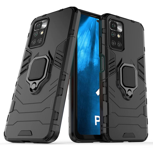 COVER DEFENDER ARMOR RING ANELLO PER XIAOMI REDMI  NOTE 11 4G