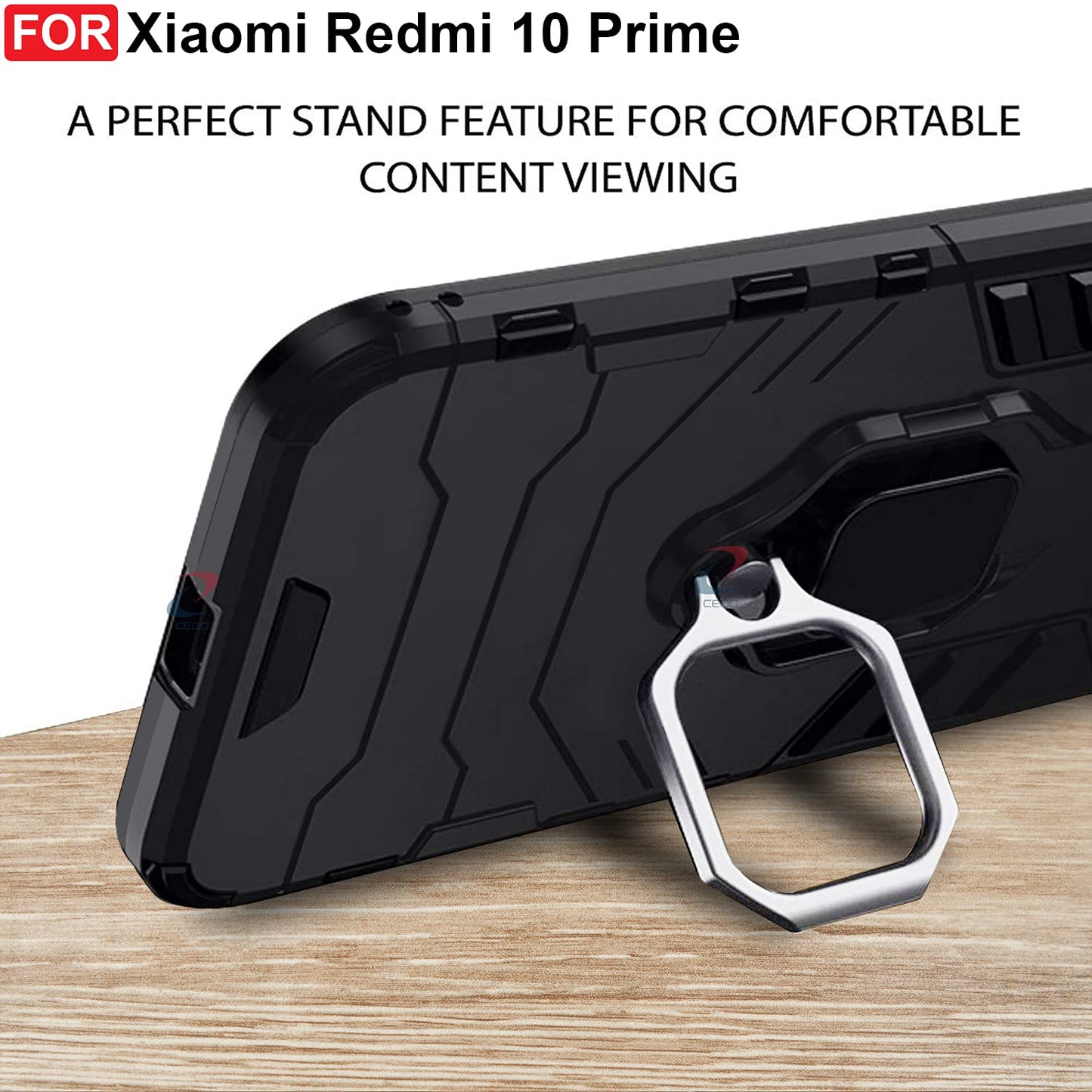 FUNDA DEFENDER ARMOR RING PARA XIAOMI REDMI 10