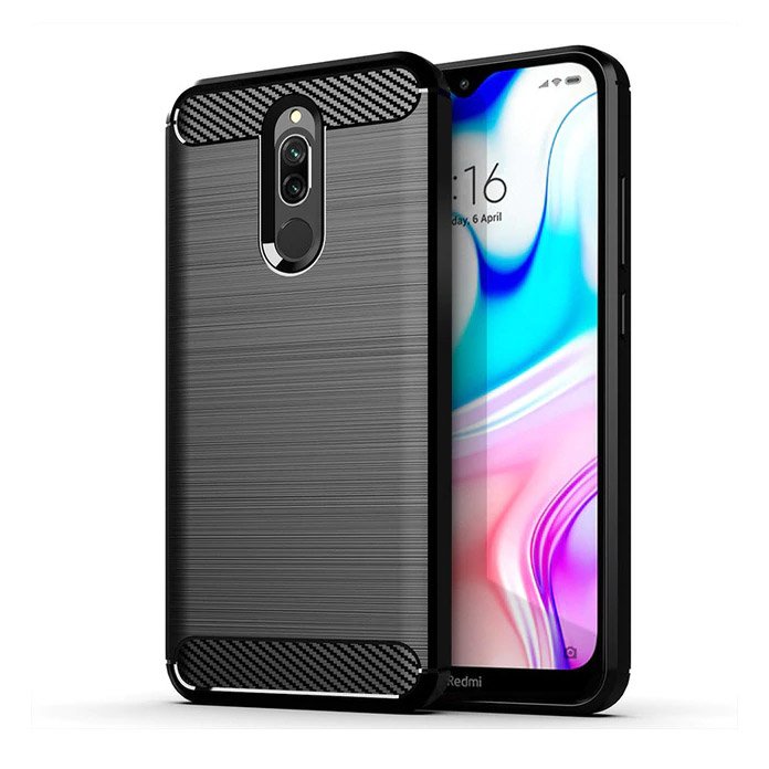 COVER CARBON LOOK per XIAOMI REDMI 8