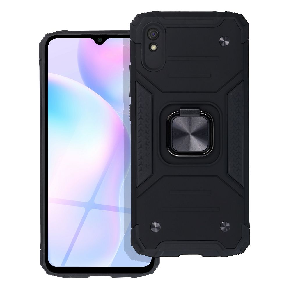 CUSTODIA COVER CORAZZA NITRO HYBRID RING ANELLO PER XIAOMI REDMI 9A / 9AT