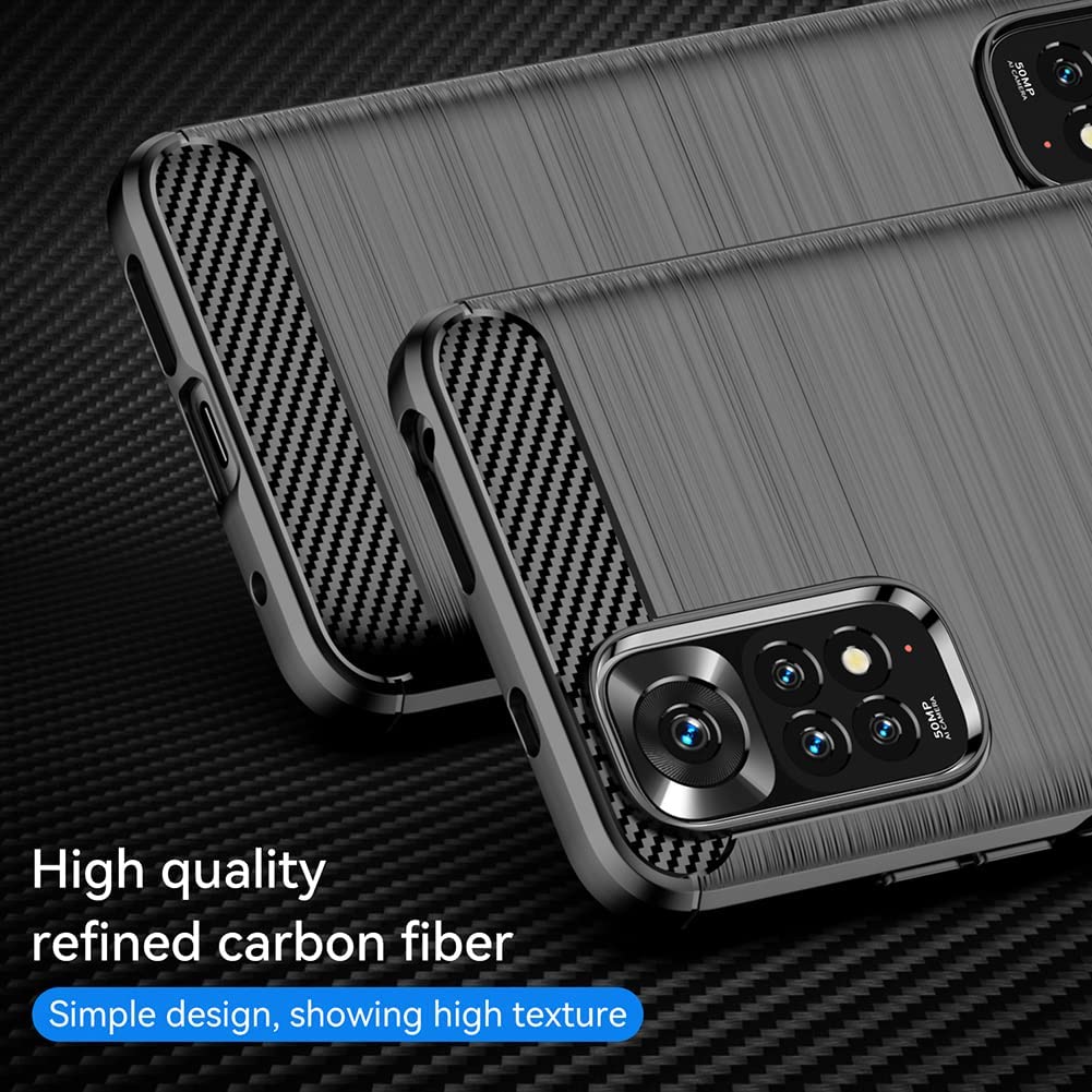 COVER CARBON LOOK per XIAOMI REDMI NOTE 11 5G / 11T 5G