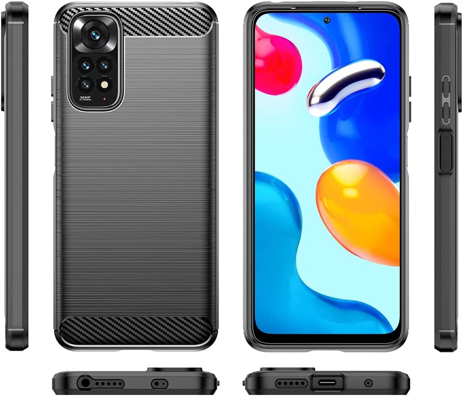 CARBON LOOK COVER for XIAOMI POCO M4 PRO 5G