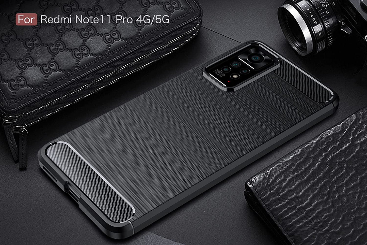 COVER CARBON LOOK per XIAOMI REDMI NOTE 11 PRO 4G / 5G