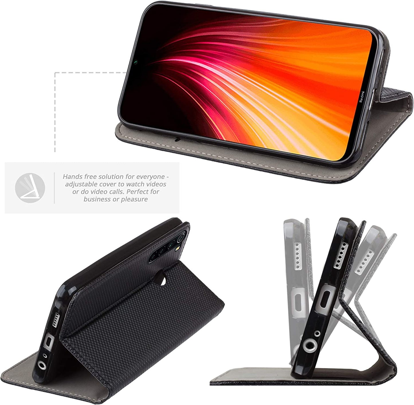 Smart Magnet Book Cover for XIAOMI Redmi Note 8 / Note 8 2021 