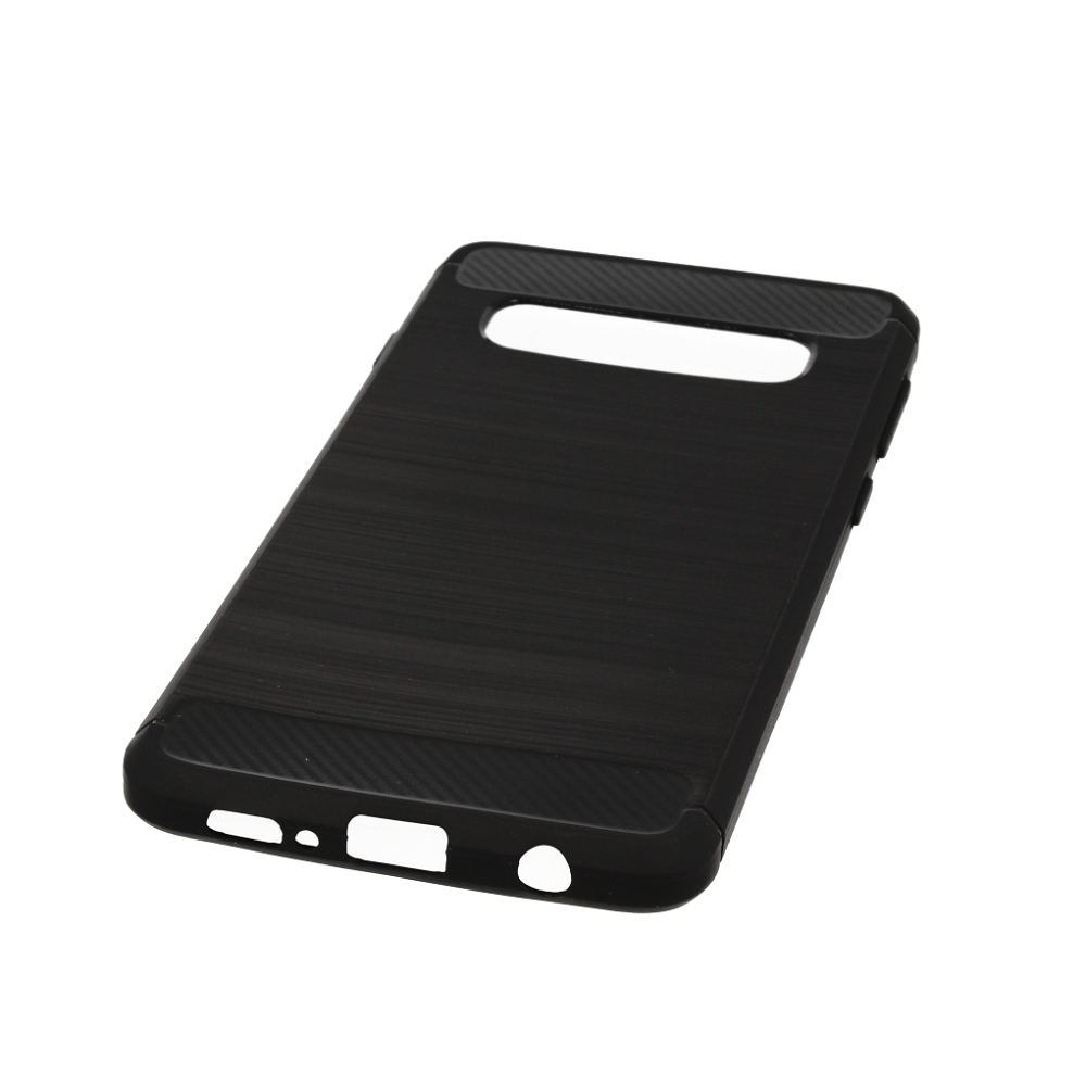 COVER IN SILICONE CARBON LOOK per SAMSUNG S10