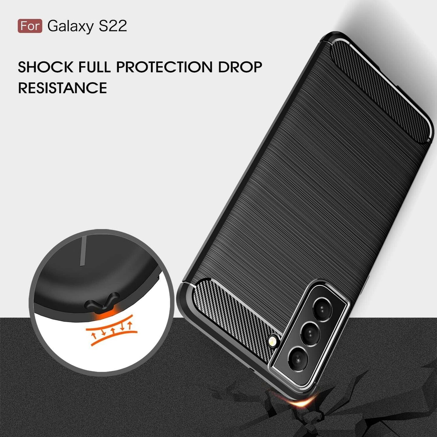 CARBON LOOK COVER for SAMSUNG GALAXY S22 5G