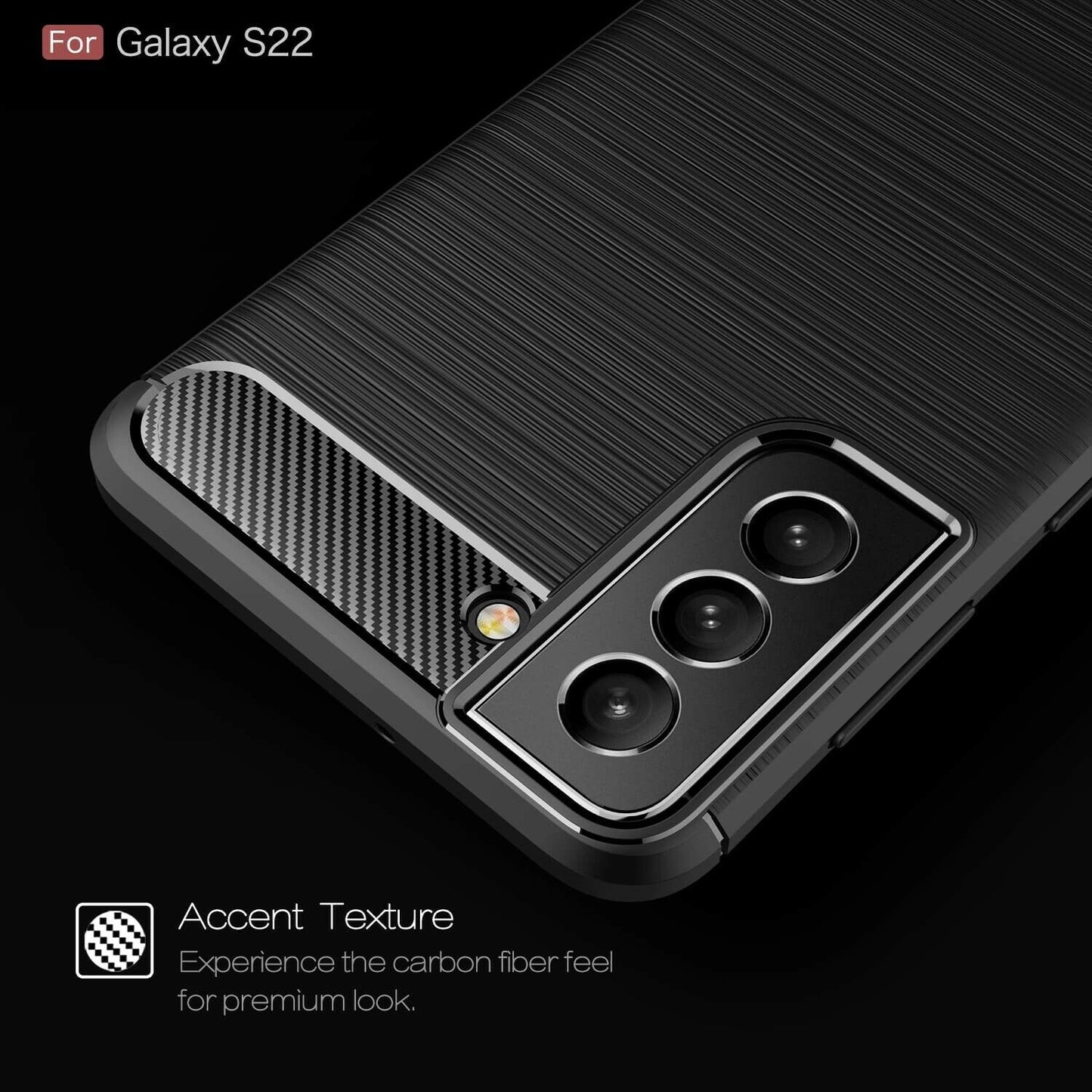 CARBON LOOK COVER for SAMSUNG GALAXY S22 5G