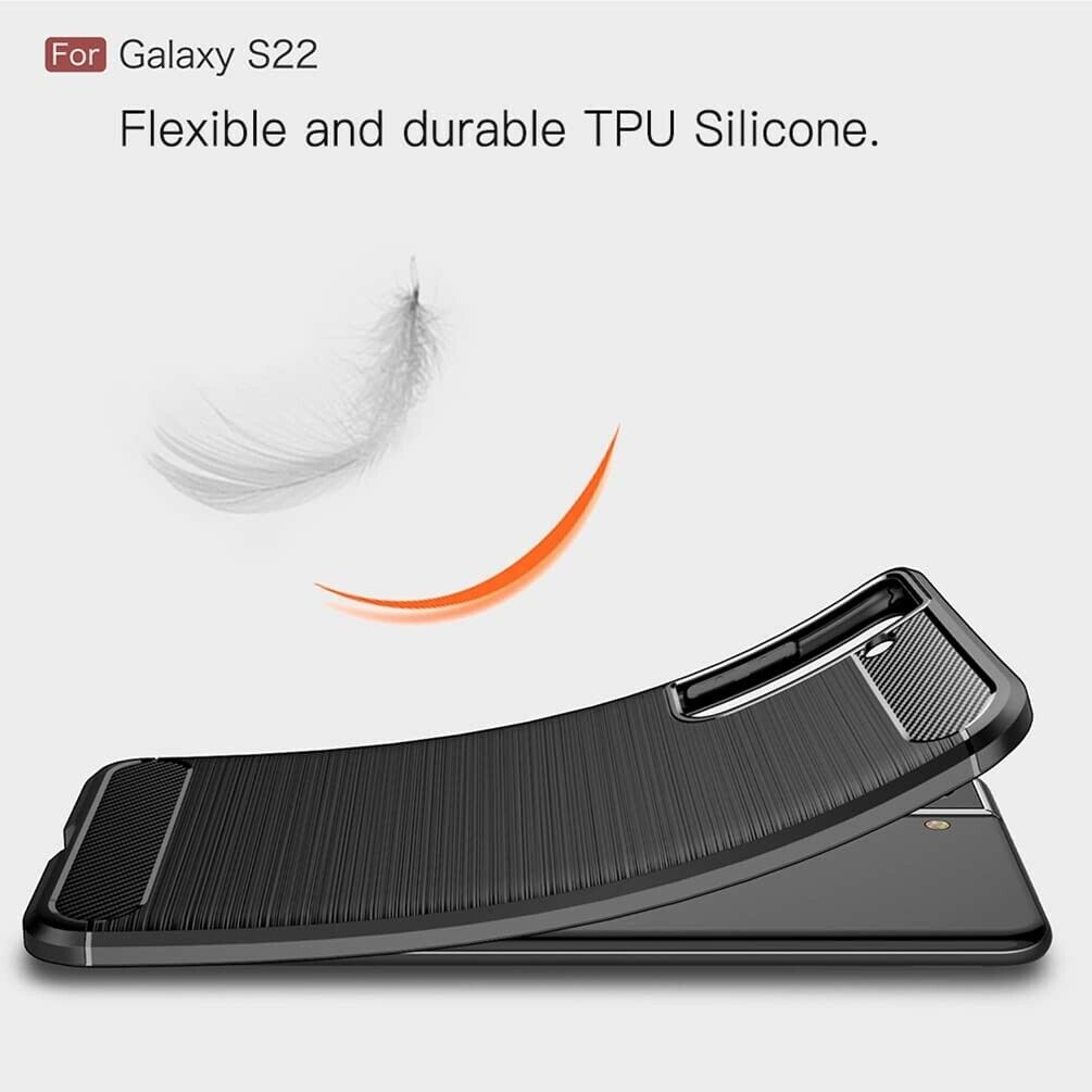 COVER CARBON LOOK per SAMSUNG GALAXY S22 5G