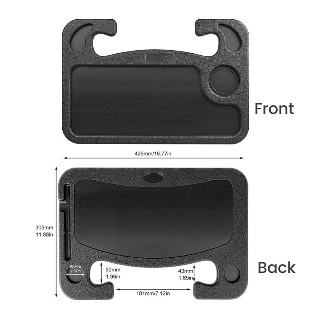 DESK / TRAY / DESK / ORGANIZER for AUTO STEERING WHEEL - HM586 BLACK 