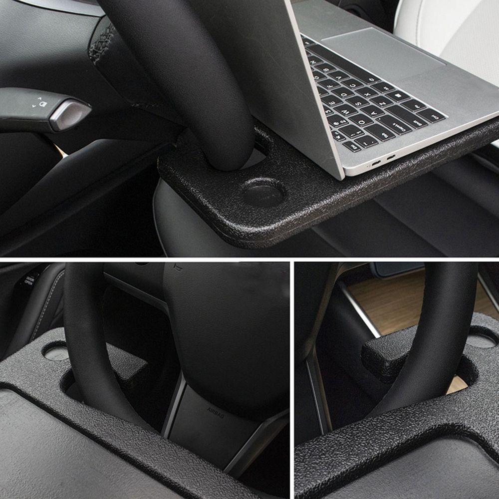 DESK / TRAY / DESK / ORGANIZER for AUTO STEERING WHEEL - HM586 BLACK 