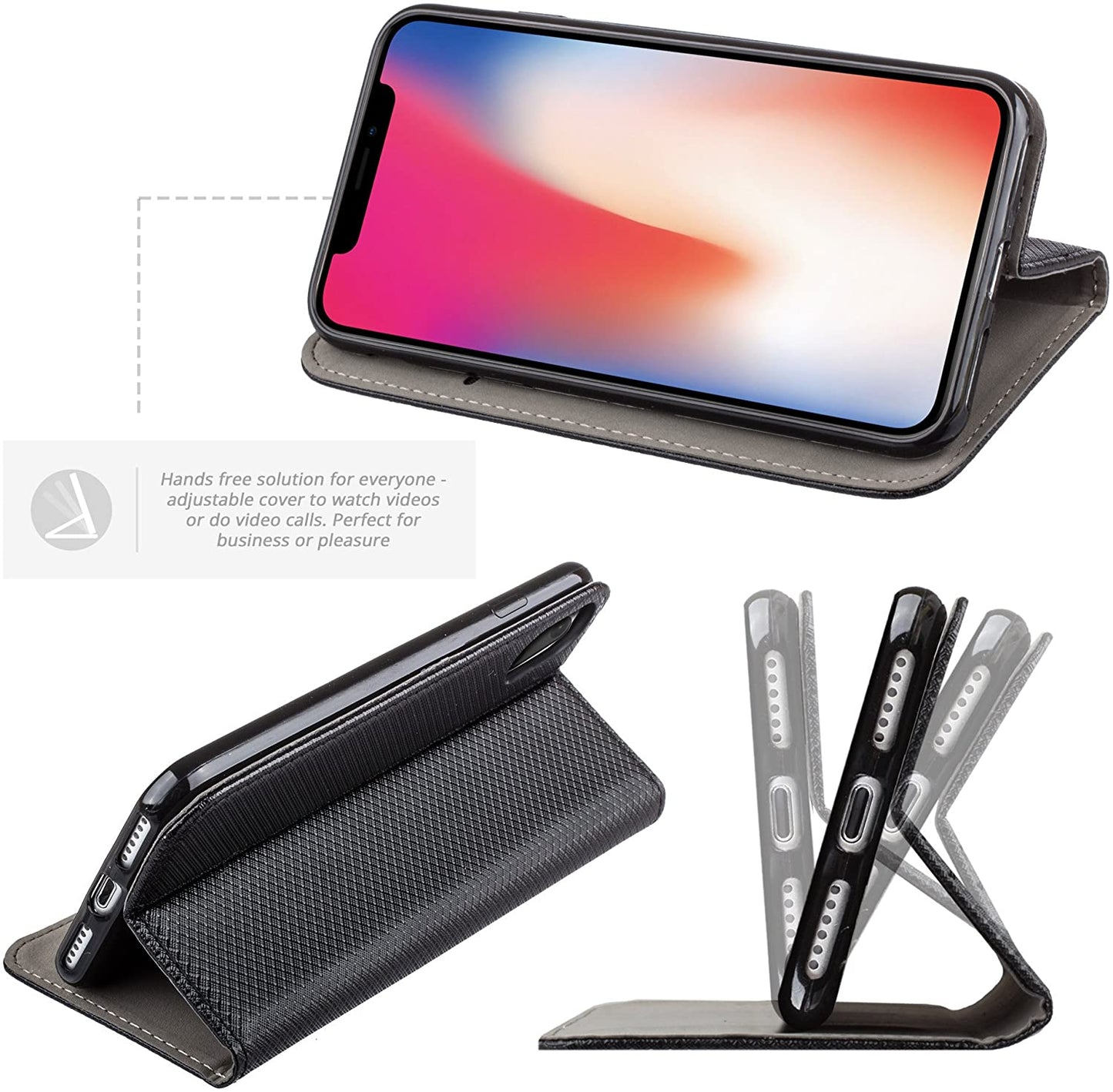 Cover libretto Smart Magnet per Apple iPhone XS MAX