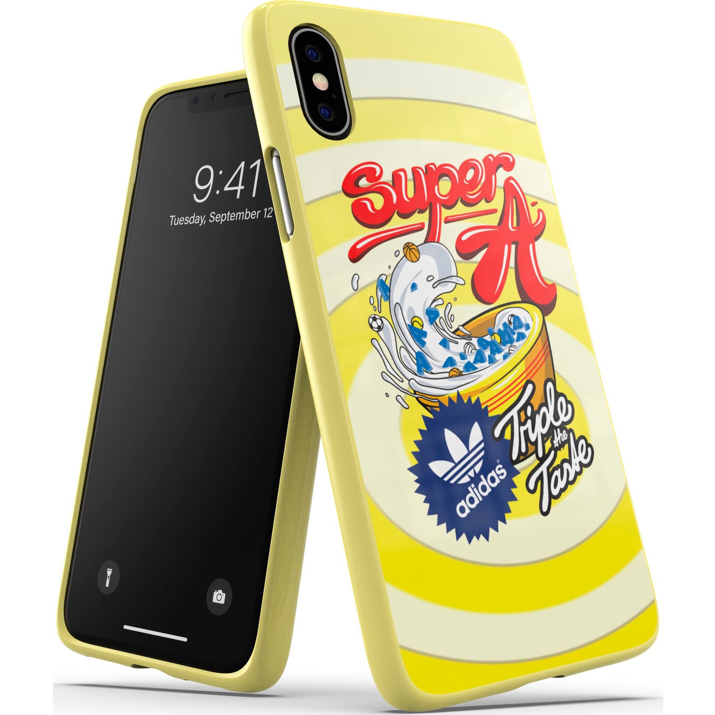 Custodia Cover ADIDAS Originals per Apple iPhone X / XS - AMARILLA