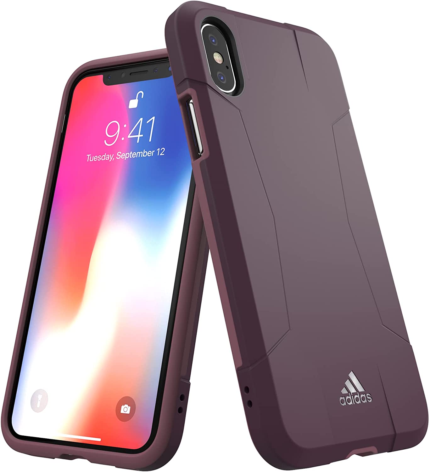 Custodia Cover ADIDAS per Apple iPhone X / XS PROTECTIVE CASE Red Night