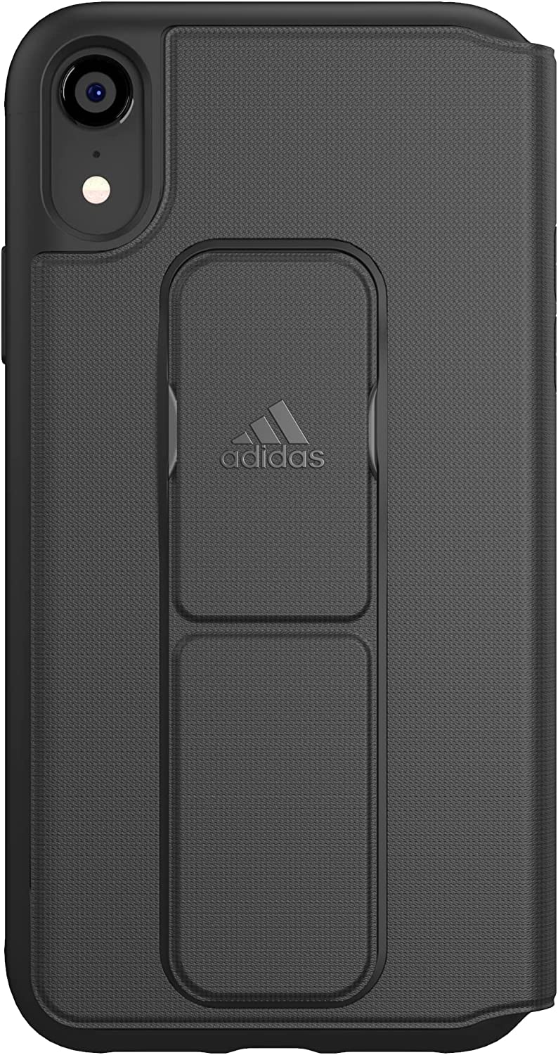 ADIDAS BOOK Cover Case for Apple iPhone X / XS - FOLIO GRIP CASE BLACK