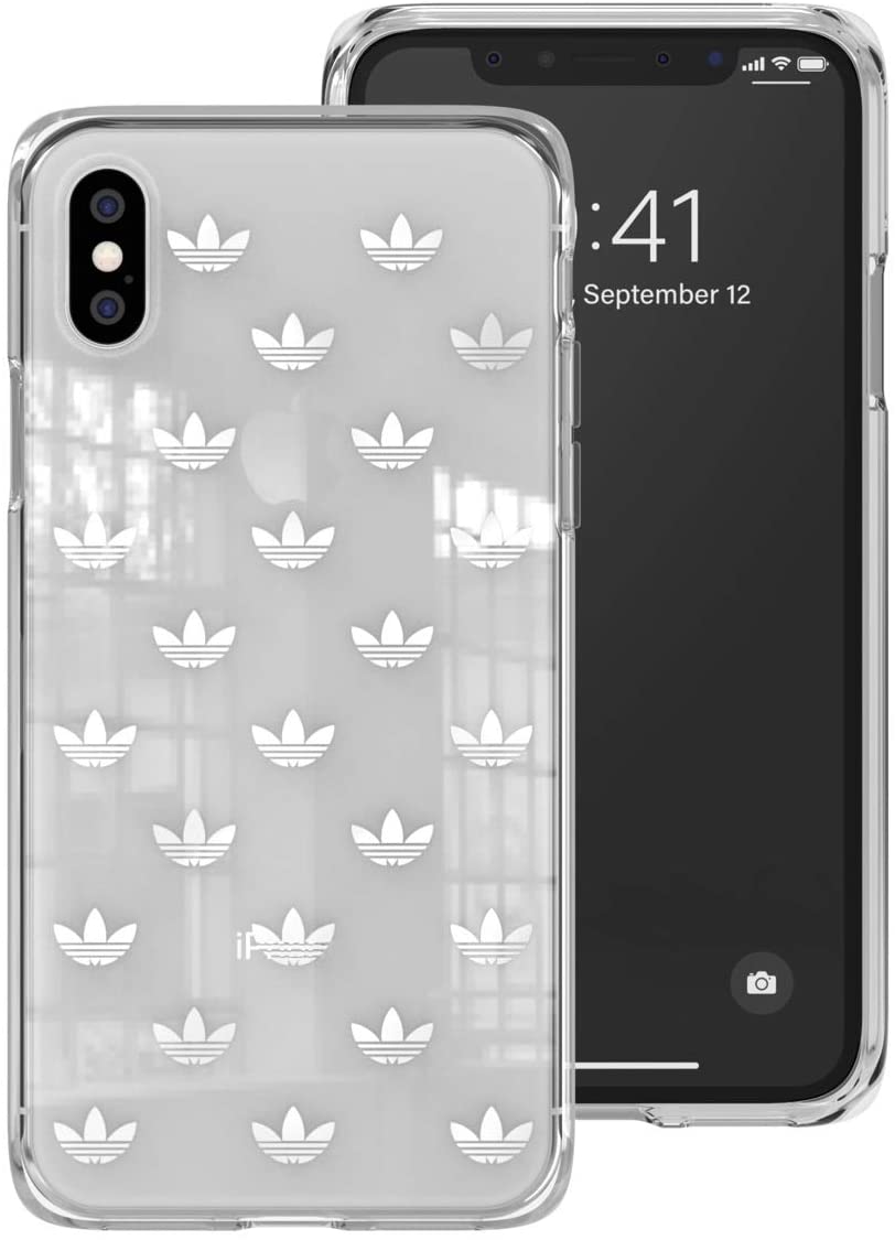 Custodia Cover ADIDAS Originals per Apple iPhone X / XS - TREFOIL SNAP CASE SILVER