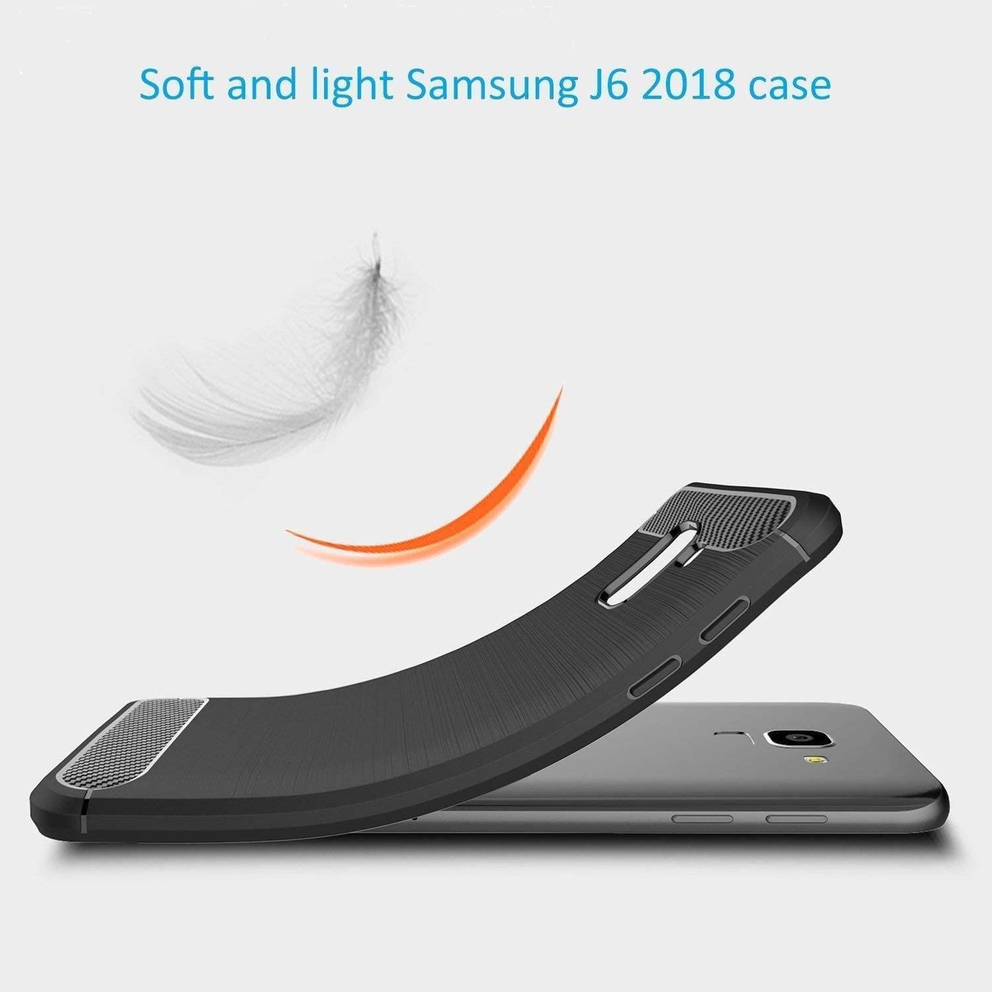 COVER CARBON LOOK per SAMSUNG GALAXY J6 2018