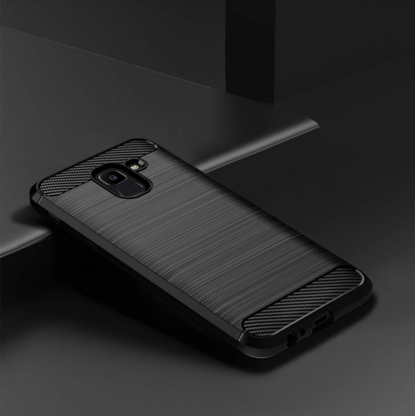 COVER CARBON LOOK per SAMSUNG GALAXY J6 2018