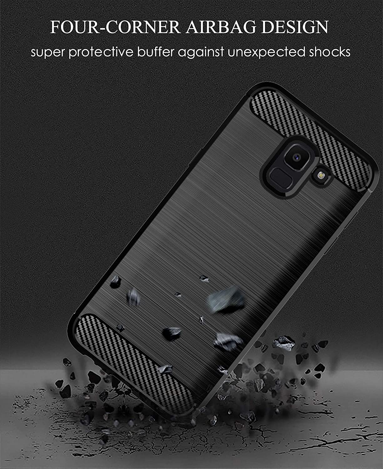 CARBON LOOK COVER for SAMSUNG GALAXY J6 2018