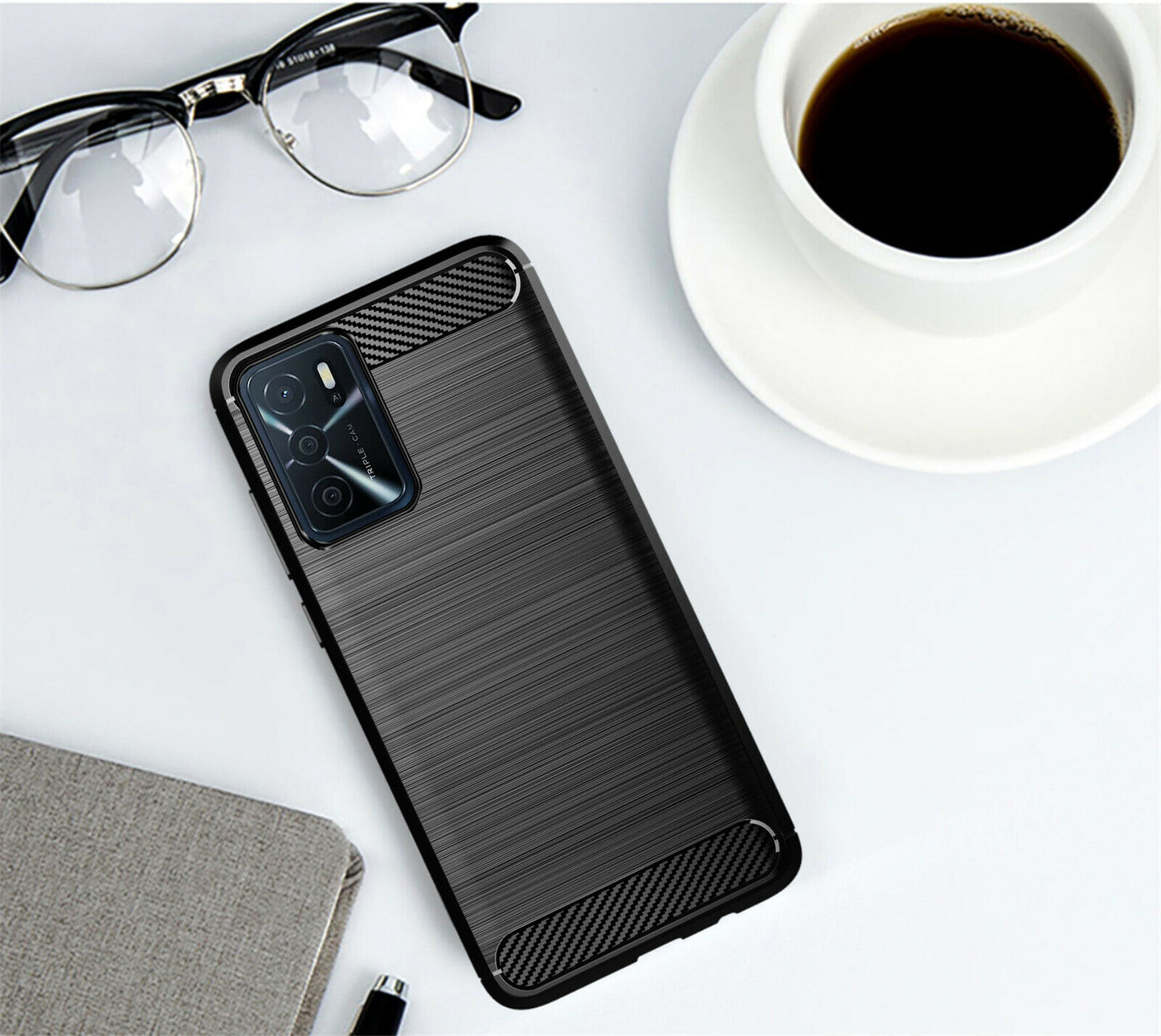 CARBON LOOK COVER for OPPO A16 / A16S