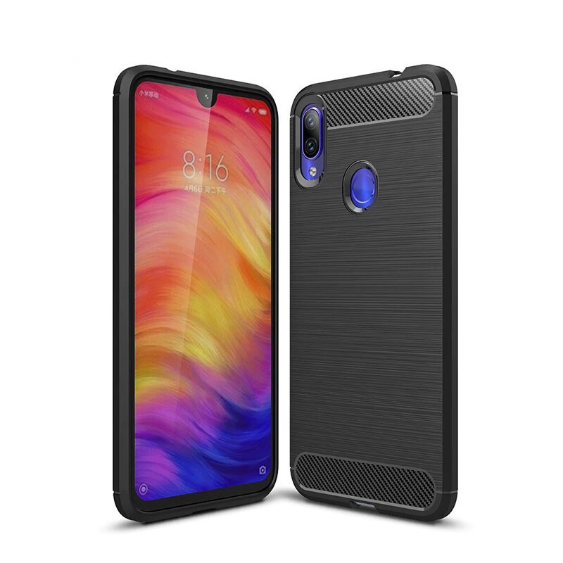 COVER CARBON LOOK per XIAOMI REDMI NOTE 7