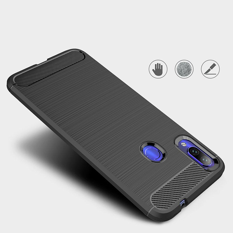 COVER CARBON LOOK per XIAOMI REDMI NOTE 7