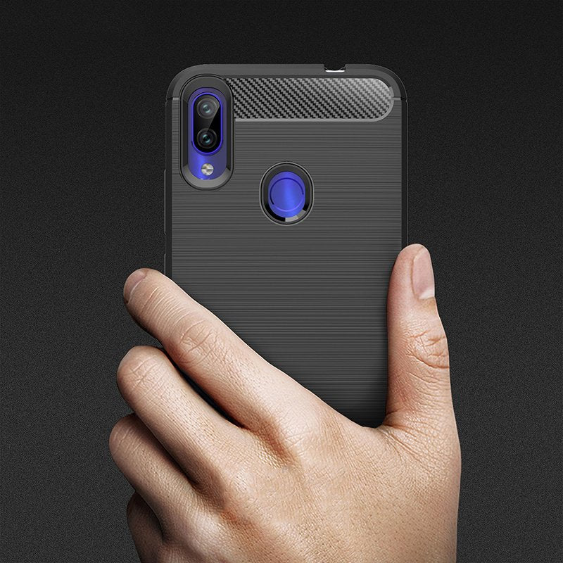 COVER CARBON LOOK per XIAOMI REDMI NOTE 7