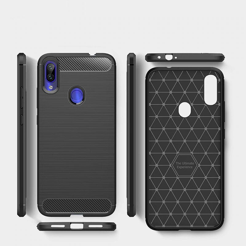 COVER CARBON LOOK per XIAOMI REDMI NOTE 7