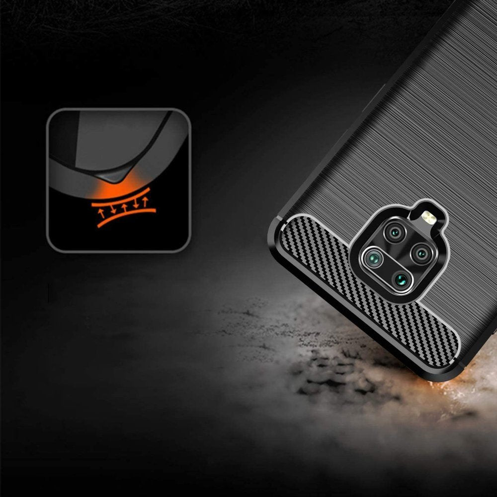 COVER CARBON LOOK per XIAOMI REDMI NOTE 9 PRO / 9S / 9 PRO MAX