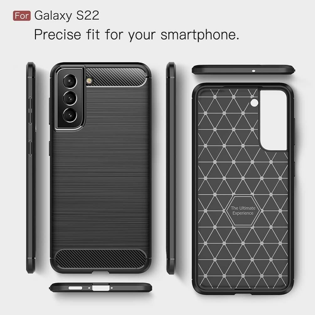 COVER CARBON LOOK per SAMSUNG GALAXY S22 5G